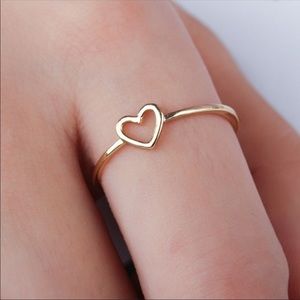 ✨Heart Ring✨ Gold Minimalist Jewelry NWT